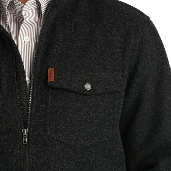 Men's Cinch Black Shirt Jacket - Picture 3 of 3